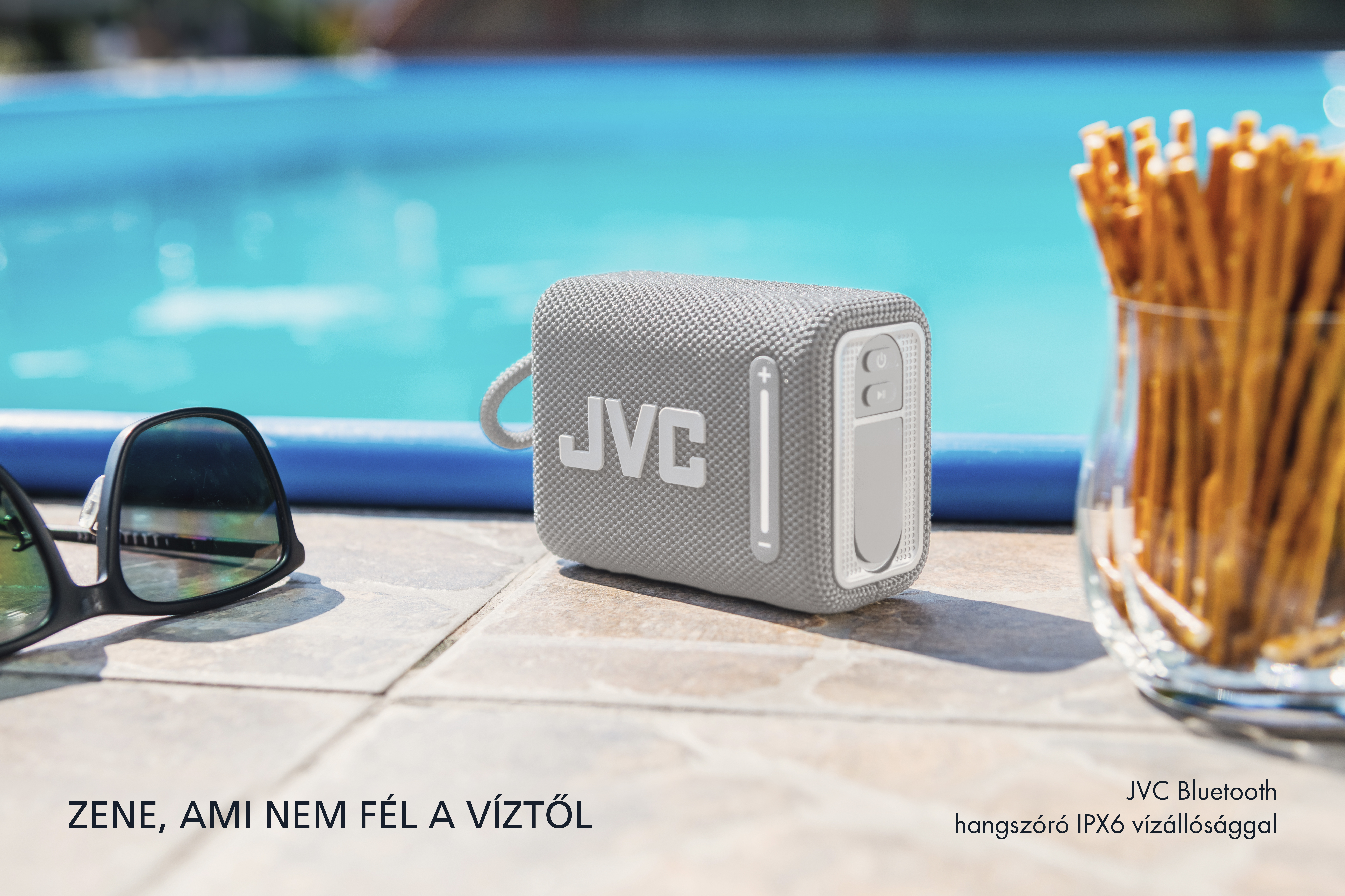 Hordozható hangszóró JVC XS-E114G, szürke Hordozható hangszóró JVC XS-E114G, szürke